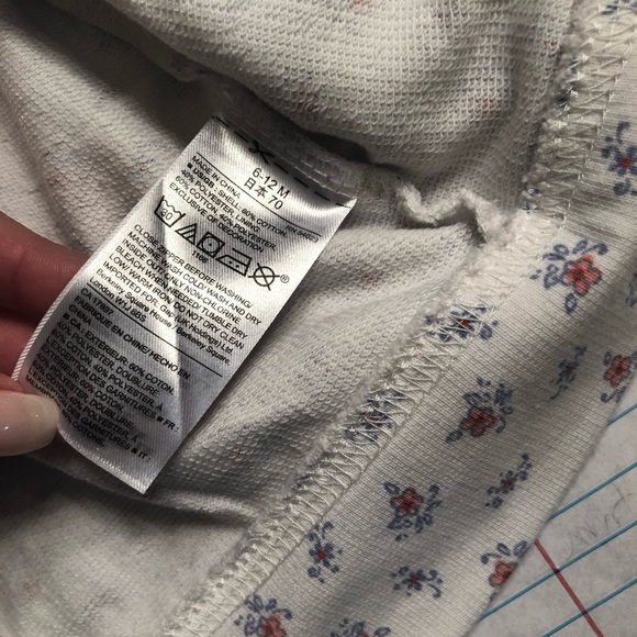 Baby GAP 6-12 months Floral Zip Hoodie w/ pockets - Picture 5 of 5